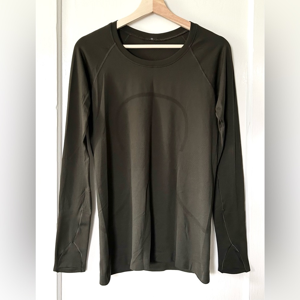 Lululemon Swiftly Tech Long Sleeve Crew Dark‎ Olive 8